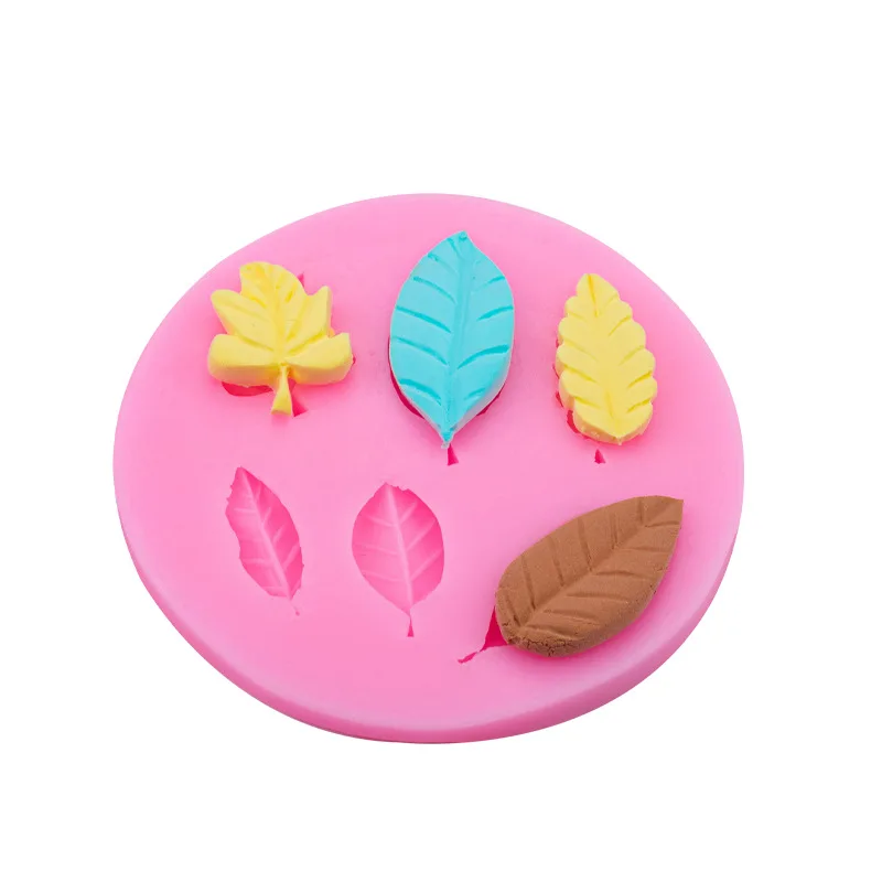 

New Beautiful Leaves Shape Silicone Mold for Fondant Cake Mold Bakware Tools Kitchen Baking Utensils Mold Sugar Tool
