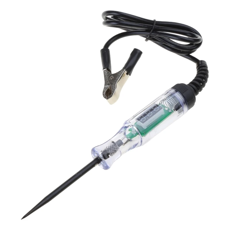 Hand Auto Circuit Tester Test Light with Extended Spring Wire Vehicle Circuits Low Voltages Light Tester for Various Car 3