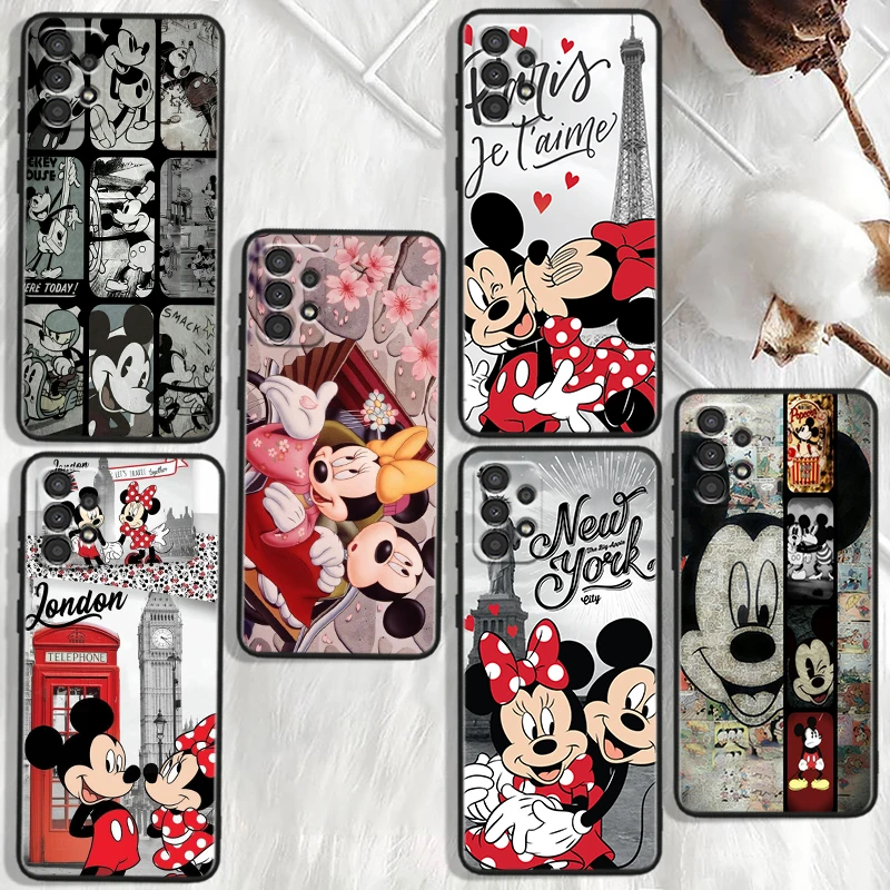 

Disney Mickey Minnie Travel For Samsung Galaxy A91 A81 A71 A51 A42 A31 A21S A12 A11 A04 S E A02S A01 Core Black Phone Case
