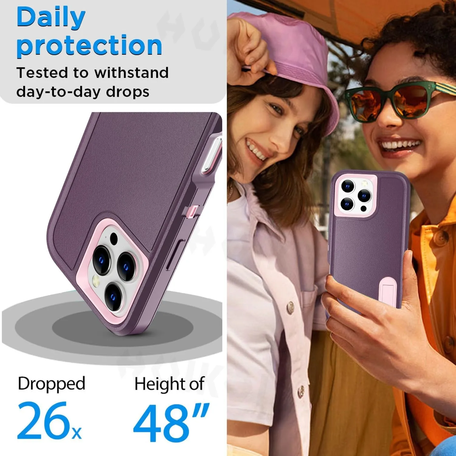 Heavy Duty Shock Absorption Full Body Protective Silicone Rubber Case