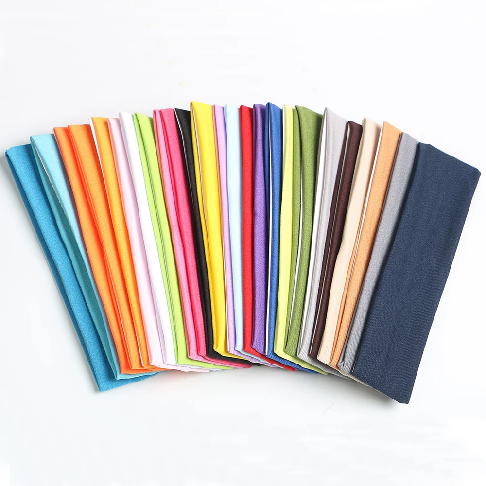 Fasce Elastiche Elastiche Per Yoga Da 25 Pezzi Fascia Per Sudore In Poliestere Morbido Per Adolescenti, Ragazze Donne Uomo