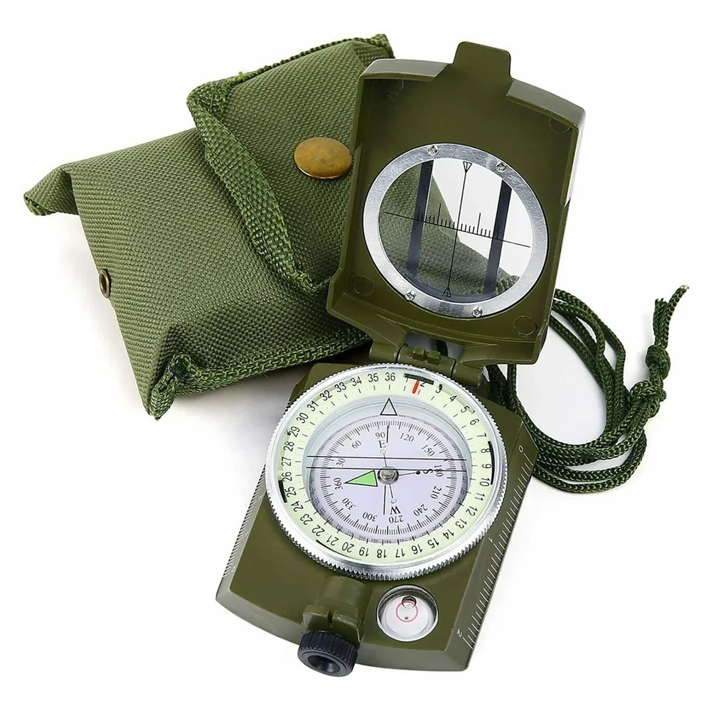 

K4580 Lensatic Высокоточный военный Многофункциональный призматический компас в американском стиле ночной для кемпинга на открытом воздухе походов