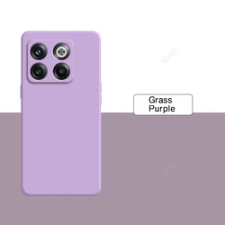 Premium Liquid Silicone Shockproof Phone Case - Soft High-Quality Protective Cover for Oneplus 10T (Grass Purple)