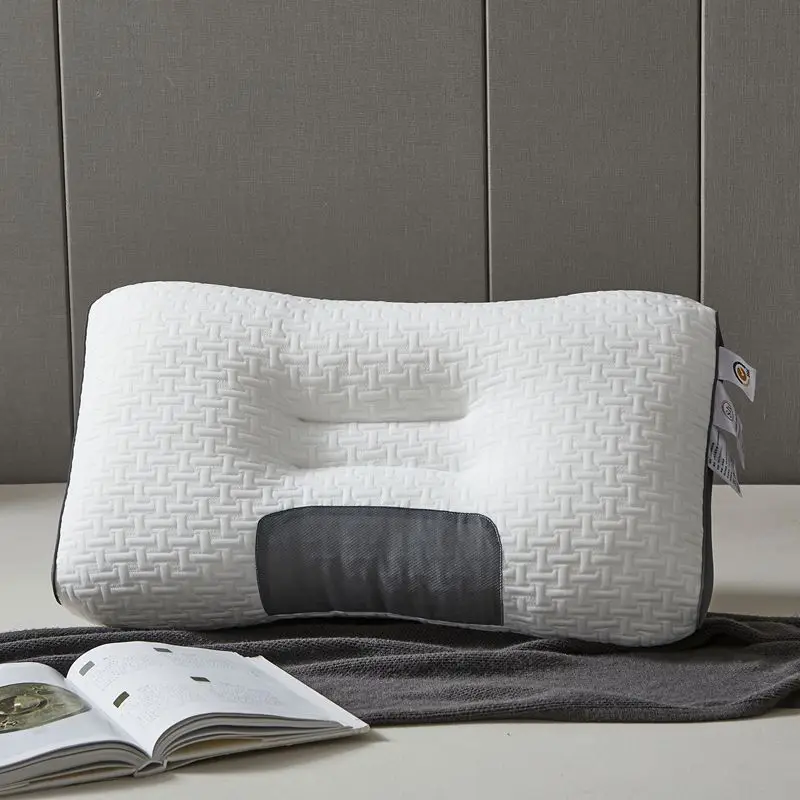 

New 3D SPA Massage Pillow Partition To Help Sleep and Protect The Neck Pillow Knitted Cotton Pillow Bedding