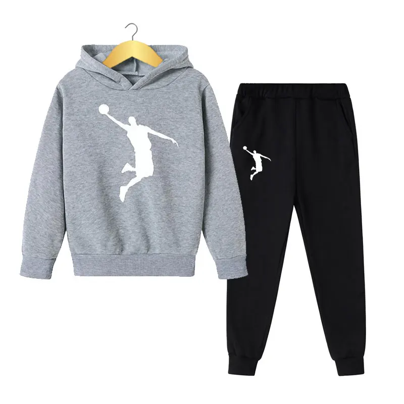 Kids Autumn Spring Fashion 2Pcs Hoodie+Pants Sports Suits 3-13 Years Boys Girls Casual Outfits Tracksuits Children Clothing Sets 4