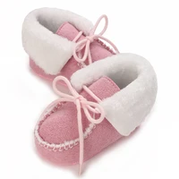2023 Winter Snow Baby Boots Multiple Colors Warm Fluff Balls Indoor Colloidal particle sole Infant Newborn Toddler Baby Shoes 2