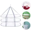 Hanging Sweater Dryer Three Tier Drying Rack Foldable Clothes Durable 3-Layer Holder 3