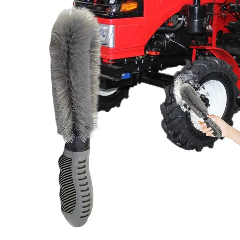 

Wheel Cleaner Brush Anti-Skid Rim Cleaner Brush Car Wash Kit For Cleaning Car Exterior A Easy Scrubbing Durable Soft Bristle