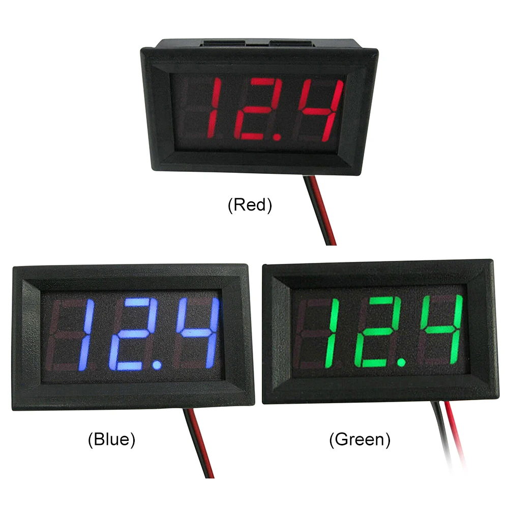 DC4.5V-30V Voltage Meter Waterproof 0.36/0.56 Inch Mini Voltage Tester Volt Instrument Tool for 6V 12V Electromobile Motorcycle digital voltmeter digital voltmeter thermometer