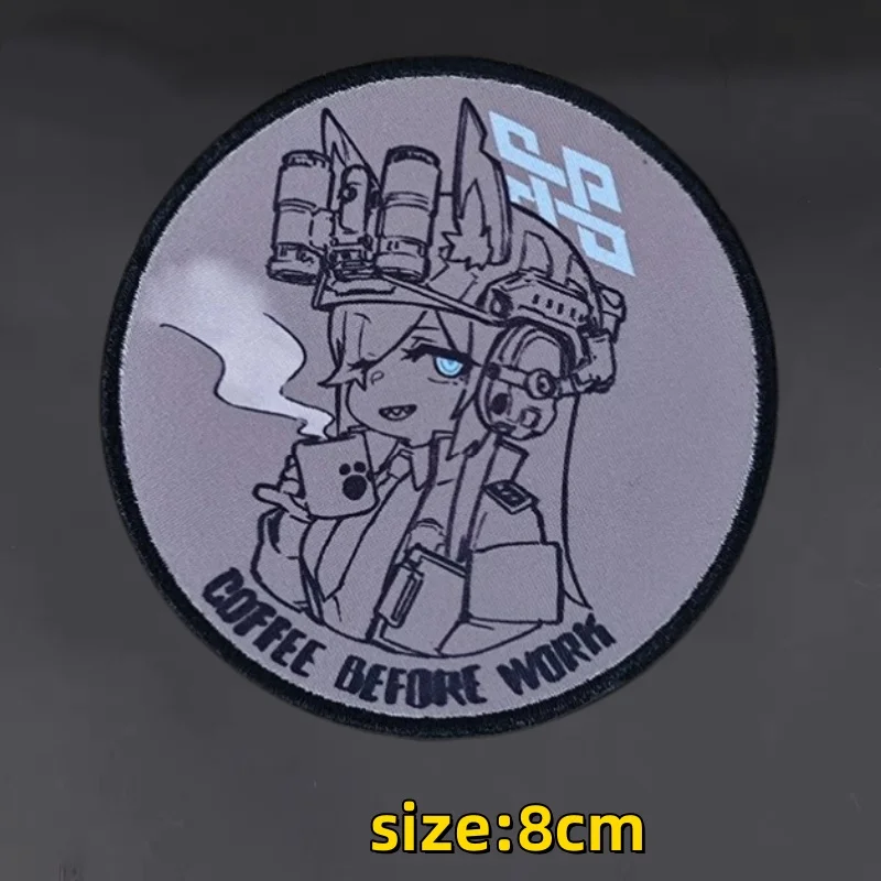Weilan Archives Kangna Tail Blade Animation Moral Badge Patch Taktisches Armband Zubehör Militärische Rucksackaufkleber mit Klettverschluss – Detail 3