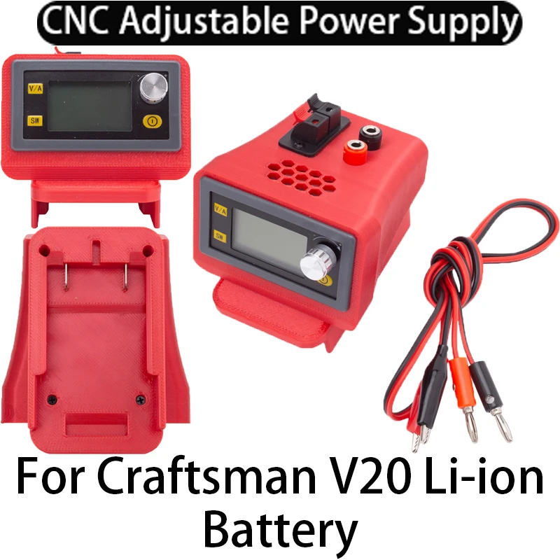 CNC adjustable DC regulated power supply for Craftsman V20 Li-ion battery Adapter Buck-boost controllable power supply