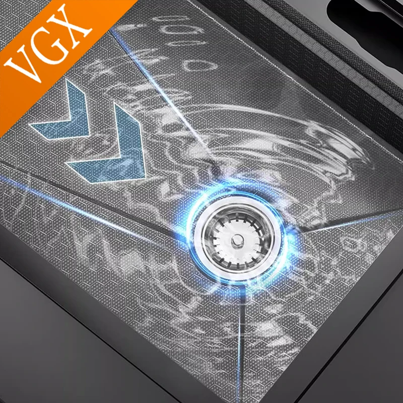 VGX Multifunction Single Kitchen Sink Large Digital Display Sink Kitchen Gourmet Faucets Cup Washer Stainless steel 304 Sink 4