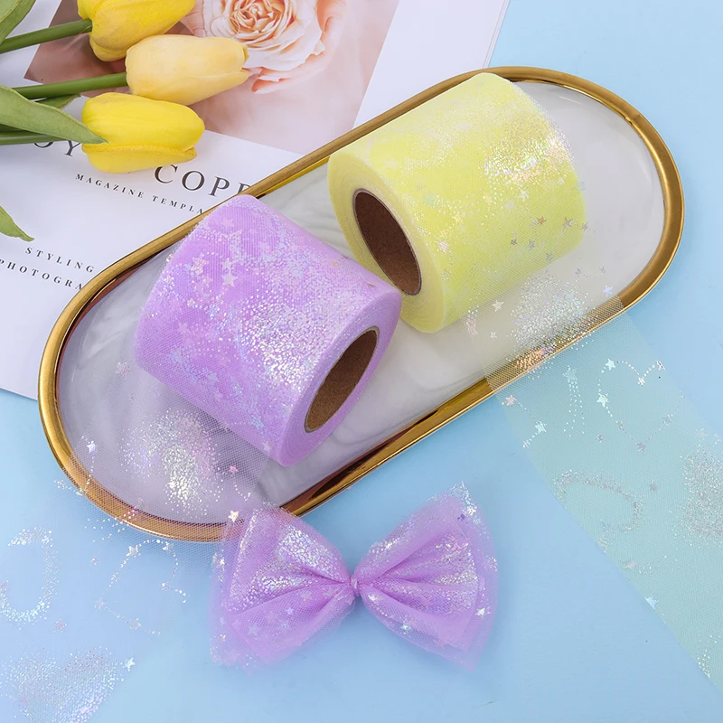 5yard 6cm Organza Tulle Roll DIY Craft Decoration