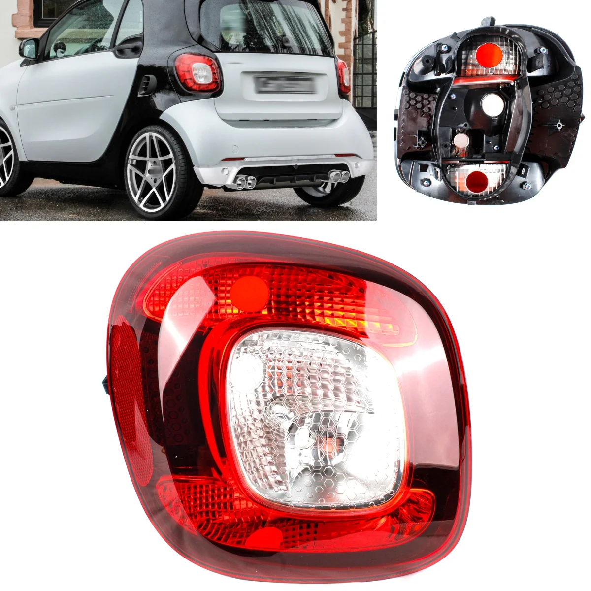 

For Smart Forfour Hatchback 453 ForTwo Coupe 453 2014 2015 2016 2017 2018 2019 Left Side Tail Light Rear Lamp Without Bulbs