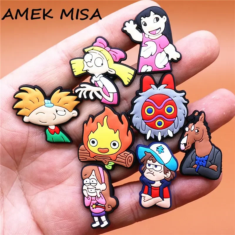 shoe charms shoe decorations 1pcs Cartoon Shoe Buckle Accessories PVC Cute Shoe Charms Upper Decorations Pins for Party Kids Gifts