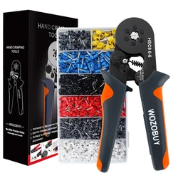Enhanced Ferrule Crimping Tool Kit with Self-Adjusting Ratchet for Electrical Connectors (HSC8 6-6 2000 KIT)