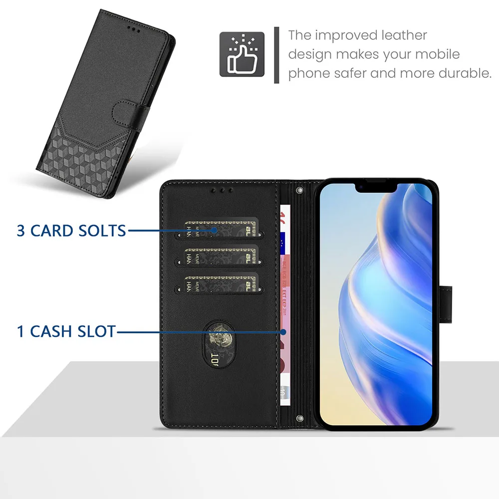 Premium RFID Blocking Flip Wallet Phone Case with Card Holder