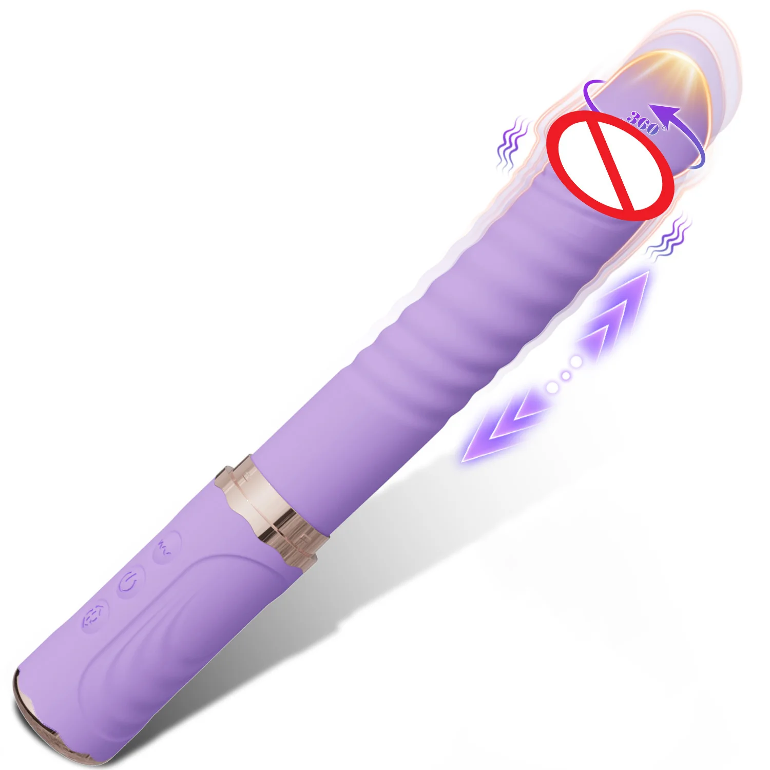 Stoßdildo-Vibrator, weiblicher G-Punkt-Klitorisstimulator, Produkt für Erwachsene mit 5 Stoß- und 10 Vibrationsmodi, Sexspielzeug für Frauen