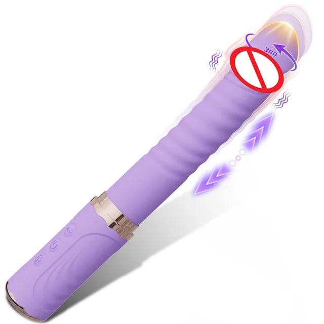 Stoßdildo-Vibrator, weiblicher G-Punkt-Klitorisstimulator, Produkt für Erwachsene mit 5 Stoß- und 10 Vibrationsmodi, Sexspielzeug für Frauen