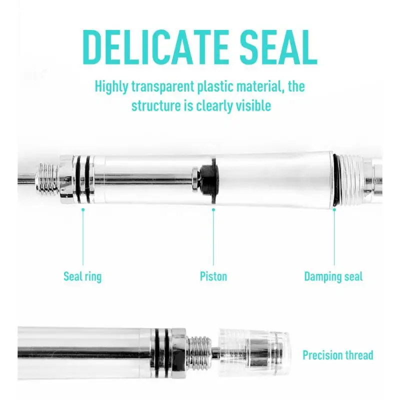 Wing Sung 3013 Vacuum Fountain Pen Resin Transparent Filling Spin EF/F Nib Negative Pressure Ink Color