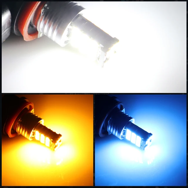 1PCS LEDFog Light  H1 LED H3 LED H4 H7 9005 hb3 led 9006 hb4 led 4014 Chips 45SMD Lamps Bulb Lens DC 12V car bulb  Car lamps Led 5