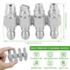 4 Way J Rod Pressure Washer Nozzle Steel 1/4inch Jrod Tip Quick Connect Nozzle Fittings Pressure Washer Accessories for Car 6