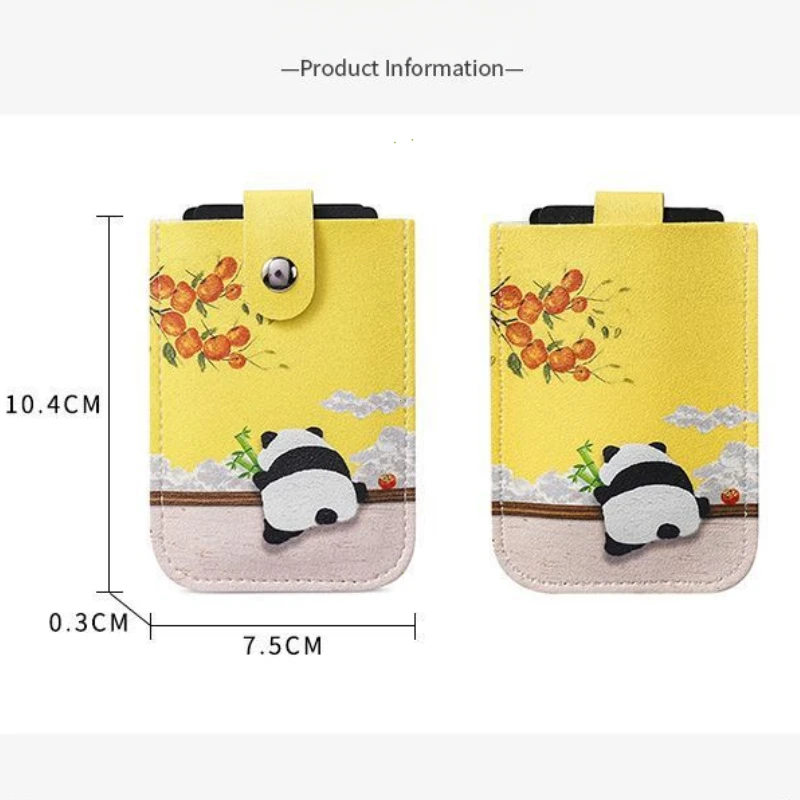 Laminated Concealed Mini Card Wallet RFID Blocking 4 Cards Pockets ID Card Holder Pull-out Type PU Leather Business Card Case