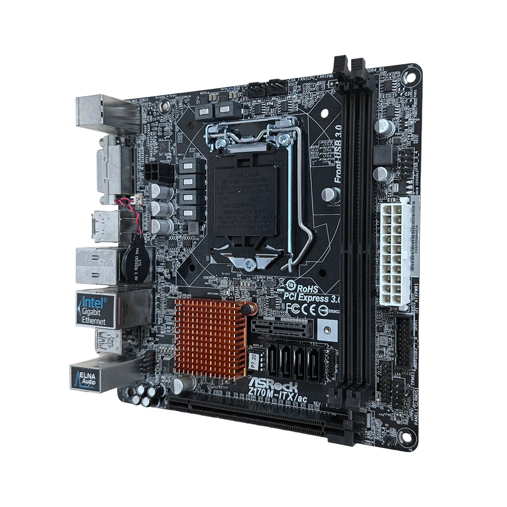 ASRock Z170M-ITX/ac マザーボード　Core i5 6500 Asrock Z170M-ITX/ac - Motherboard Specifications On