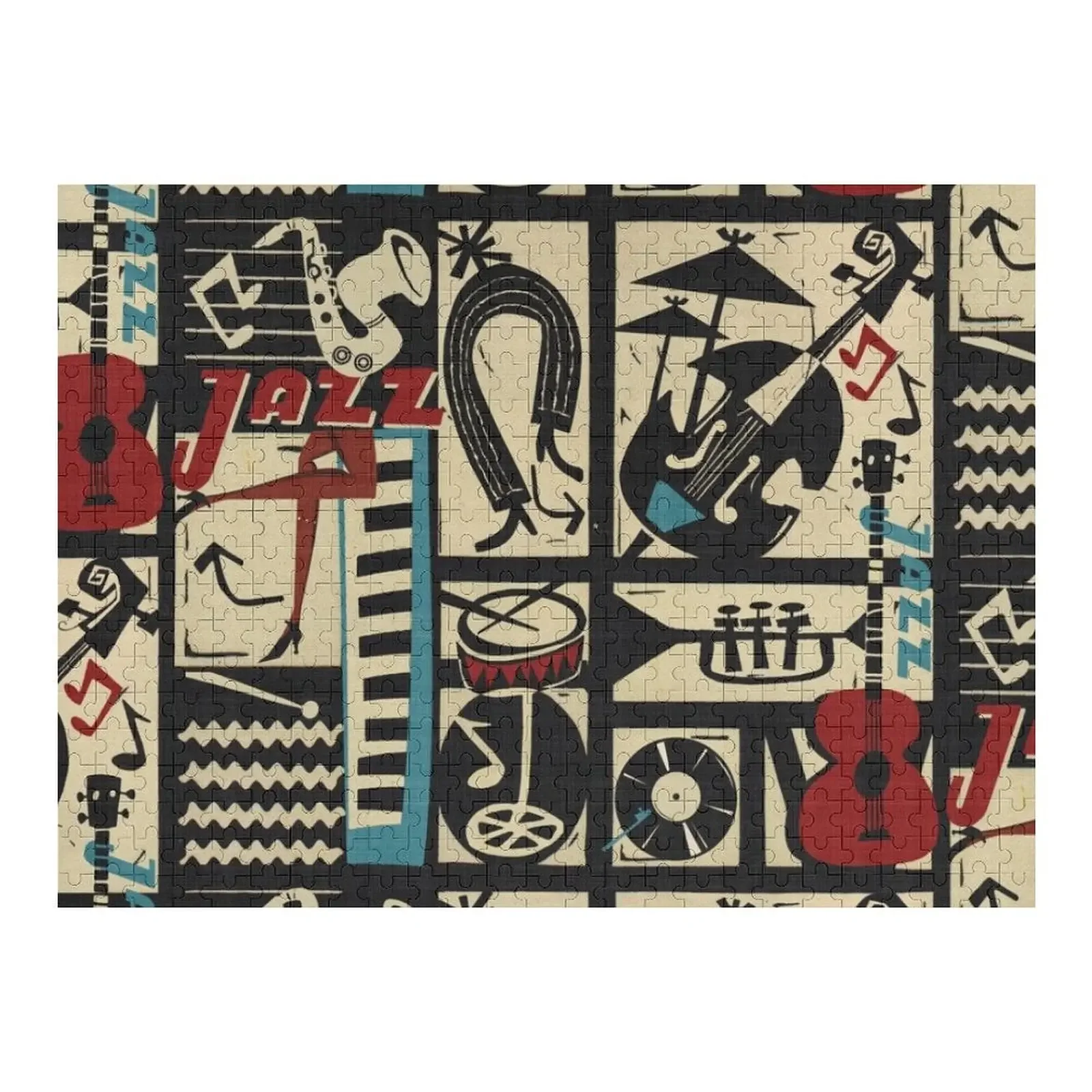 the jazz rythm (full version) Jigsaw Puzzle Customized Kids Gift Personalized Baby Object Wooden Name Custom Gift Puzzle