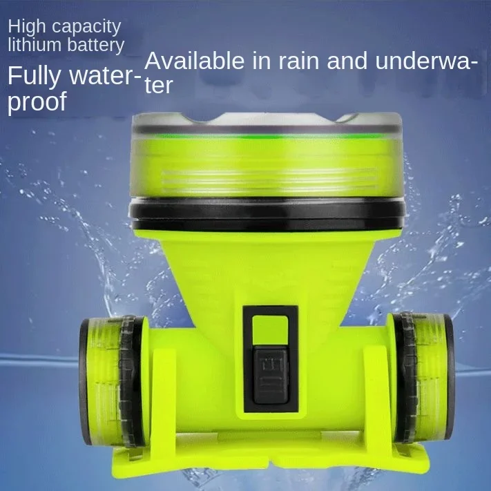 Description Picture 4 of itemDeep diving headlight with strong bald head and wearable underwater lighting for fishing, IPX8 waterproof and rechargeable