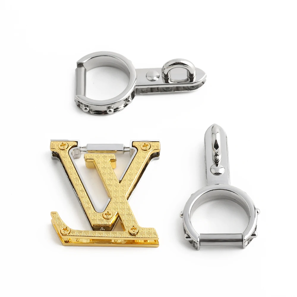 4/10Sets Metal Clasp Lock Snap Hook For DIY Leather Craft Handbag Shoulder Purse Briefcase Catch Buckles Whole Set Accessories