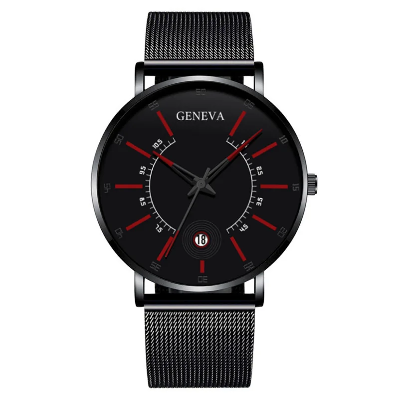 Men Watches 2022 Luxury Fashion Mens Business Watch Ultra Thin Thin Stainless Steel Mesh Belt Quartz Wrist Watch Reloj Hombre 