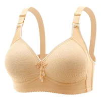 Sexy Lace Flower Surface Women Bra Four Rows Of Three Buttons No Steel Ring Large Size Underwear Skin-Friendly And Soft Lingerie 6