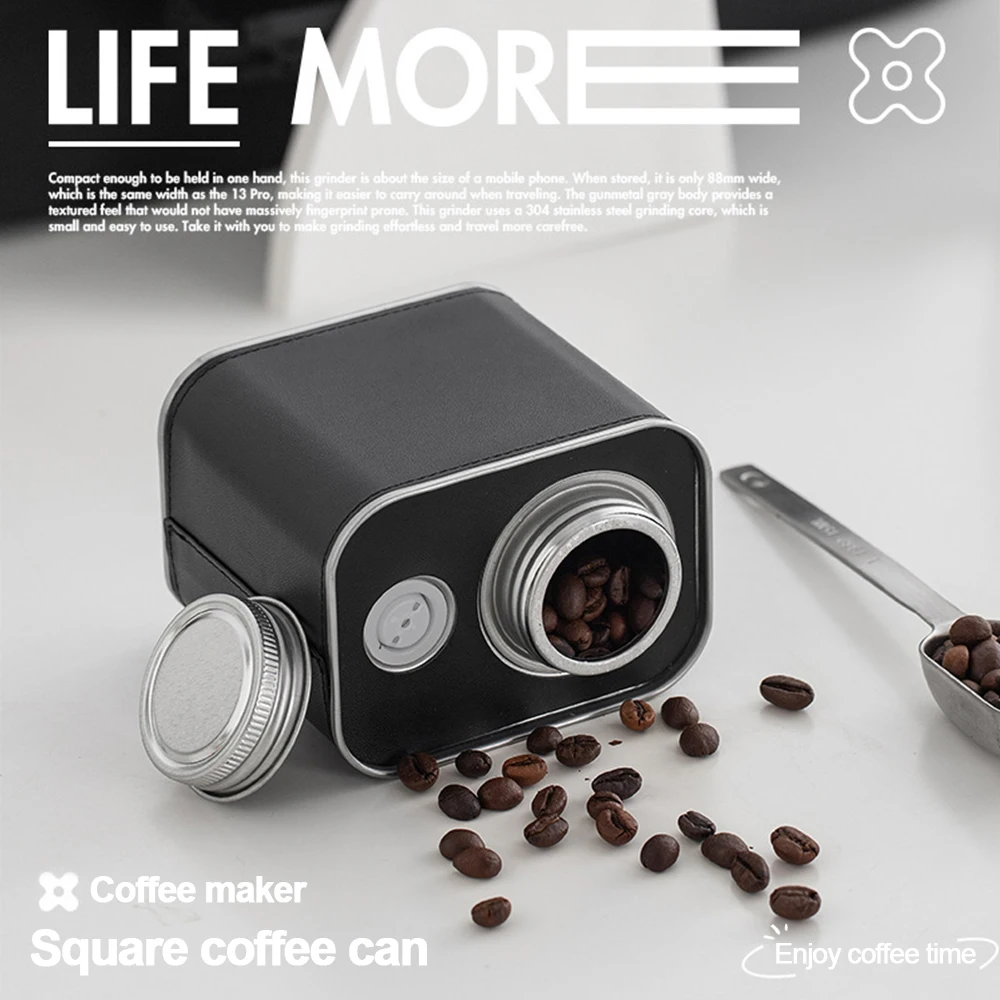 Latas herméticas de granos de café