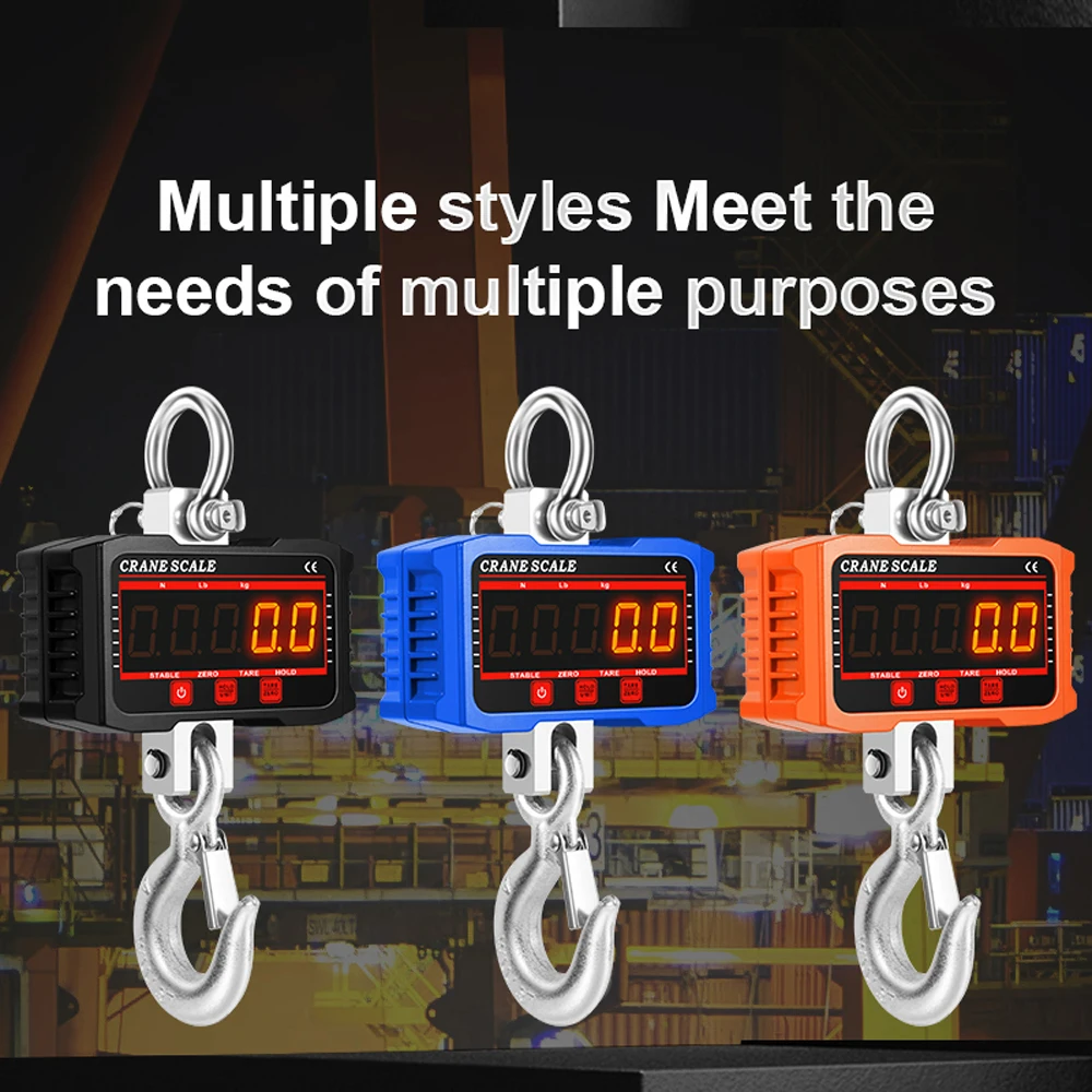 

Весы Crance с цифровым ЖК-дисплеем, портативные промышленные электронные тяжелые весы с Крючковым краном и преобразованием 3 единиц