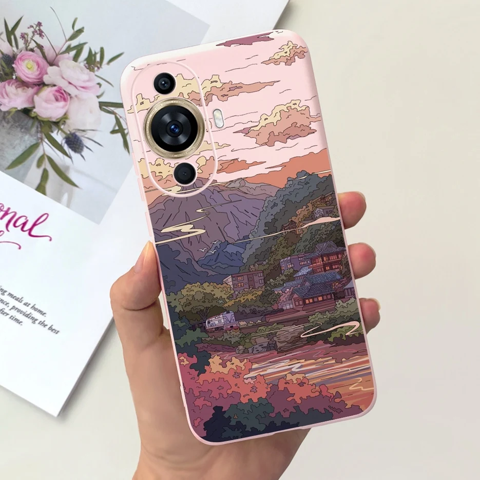Cute Candy Painted Soft Silicone Phone Case Cover for Huawei Nova 11 Series