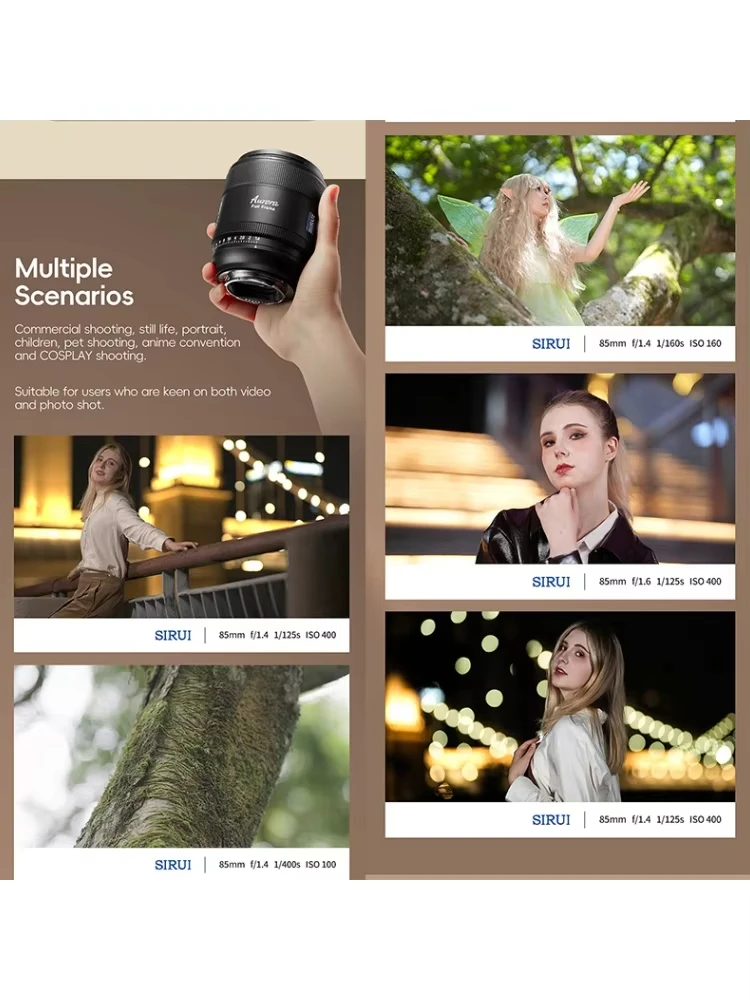 Portrait Photography Same Shot Different Lenses Sirui 85mm