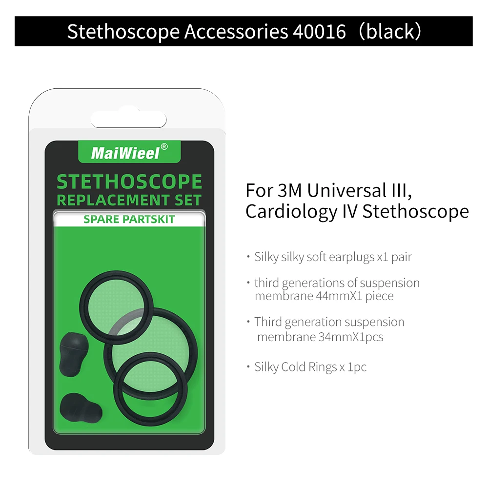 Medical Stethoscope For 3M Littmann Stethoscope Replacement Kits Adult Pediatric Replacement Diaphragm Earplug For Doctor Nurse Health Care