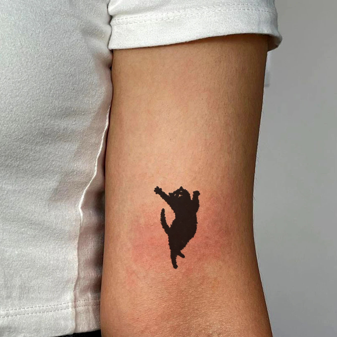 Tatouages Temporaires Noirs Géométrie Chat Pour Hommes Enfants Femmes Forêt  Noire Crâne Tigre Loup Autocollant de Tatouage Diable Maléfique Bras ..., image size:1340x1340