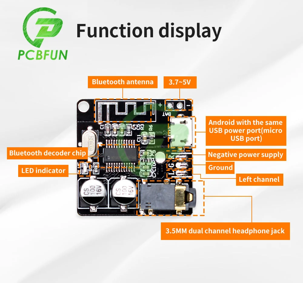 Bluetooth 5.0 Audio Receiver Board Mp3 Lossless Decoder Board Wireless Stereo Music Module XY-WRBT Wireless Speakers 12V 24V audio receiver board wireless module audio board