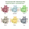 Free Custom Logo Baby Soft Silicone Sucker Bowl Plate Non-slip Squirrel Spoon Fork Sets Children's FeedingTableware  BPA Free 6