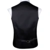 Hi-Tie Viscose Mens Vest With Necktie Jacquard Solid Plain Striped Waistcoat Jacket Hanky Cufflinks Wedding Business S to XXXL 3