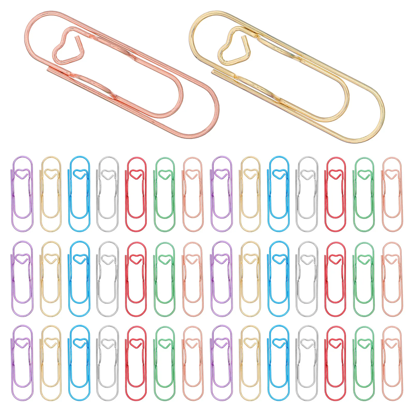 70Pcs 금속 종이 클립 장식 바인더 클립 펜 홀더 종이 클립 노트북 저널 플래너 쓰기 도구 홀더 주최자