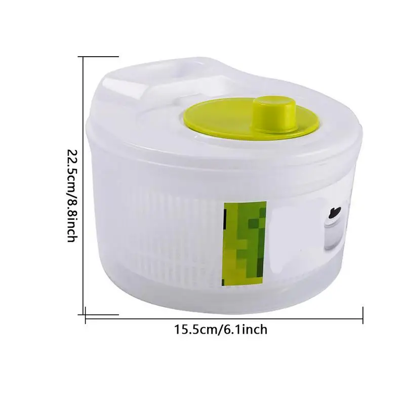 Salad Spinner Household Vegetable Dehydrator Manual Water Salad Spinner Fruit Drain Basket Dryer Hand Crank Kitchen vegetable dryer