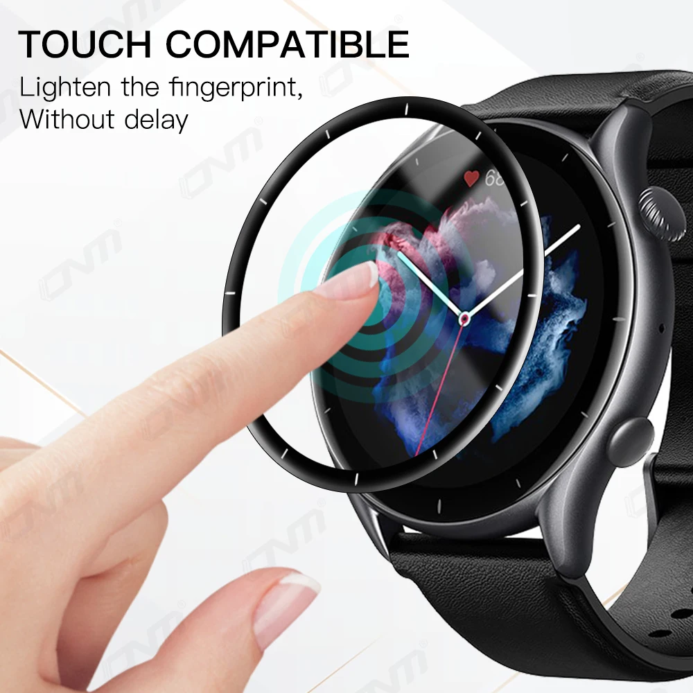 Beschermende Film Cover Voor Huami Amazfit GTR3 Gtr 3 Pro GTR-3 Gtr 2 2E 20D Gebogen Volledige Soft Screen Protector (Geen Glas)