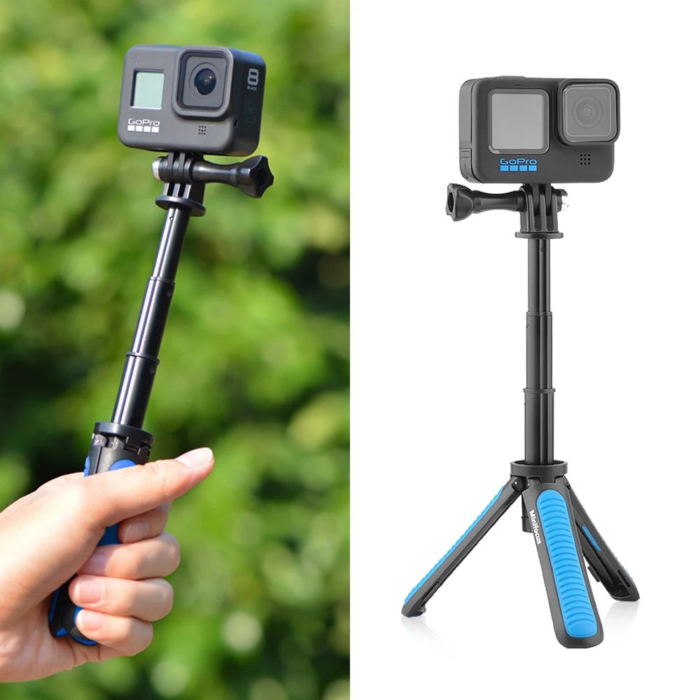 Extendable Selfie Stick For Gopro Portable Vlog Grip Tripod Stand For Gopro Hero 10 9 8 7 6 5 4 Osmo Action Accessory - Selfie Sticks - AliExpress