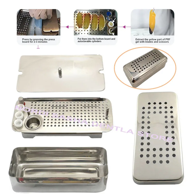 

Dental PRF Platelet Rich Fibrin Box CGF Filling Instruments Set Dentistry Implant GRF Box PRF Preparation Press Membrane Tool