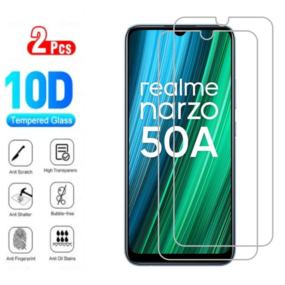 Оригинальное защитное закаленное стекло 9H для Realme Narzo 50A 30A 6 5 дюйма RMX3430 RMX3171 2 шт.