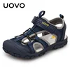 Kids Fashion Shoes 2025 Sock Style Color Matching Design Soft Durable Rubber Sole Comfortable Boys Sandals With #22-35 1