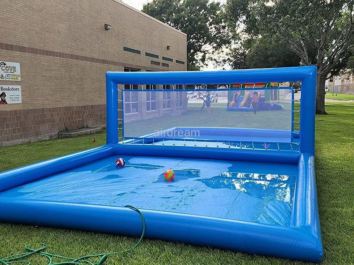 Giant PVC Inflatable Volleyball Court Outdoor Volleyball Pool, Beach Water Volleyball Field for Outdoor Sport Game Pool 2